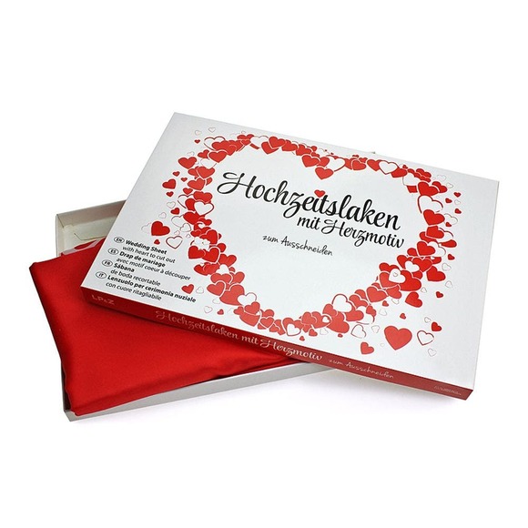 Large Wedding Sheet-JUST MARRIED-Cut Out for walk thru & photos - New in Box! - Picture 2 of 6